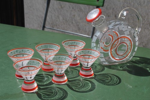 Altes glas likör - glas,