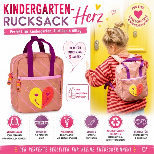 Rucksack herz kleine freunde - herz,