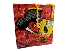 Geschenktasche SpongeBob Schwammkopf 19,5 x 21 x 8 cm mit Kordel Geschenkbeutel