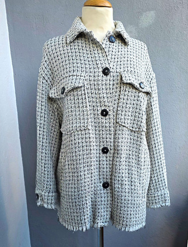 Zara damen tweed hemdjacke - damen,