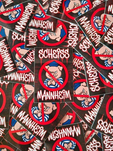 Anti mannheim aufkleber - anti,