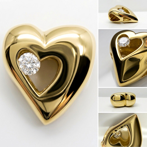 Herz anhänger gelbgold 585 - anhänger,