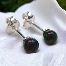 Lab Opal Perlen Ohrstecker