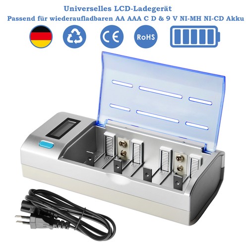 Akku ladegerät lcd universal - akku,