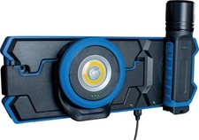 as–Schwabe LICHTFABRIK LED Akku Strahler + Handlampe mit Induktionsladestation