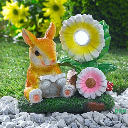 Solar hase mit sonnenblume - hase,