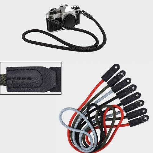Kameragurt aus seil leder - kameragurt, seil+leder