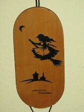 DDR Wandschmuck Andenken Schwebebahn Thale /Harz - Scherenschnitt Brockenhexe