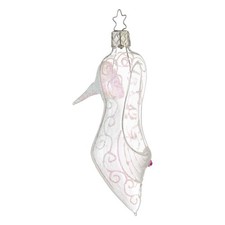 Christbaumkugel Figur "Aschenputtels Schuh" Christbaumschmuck Glas Weihnachten