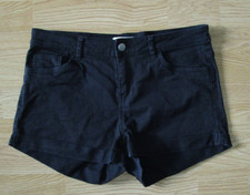 Jeans Shorts Hot Pants Gr. 38 schwarz H&M stretch (*TN*)