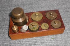 7 alte Messing Gewichte + (2