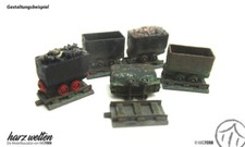 HARZ WELTEN N0201 - Spur N -  Förderwagen Set 10 tlg. - DDR Bauart, Lore 1:160