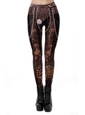 Steampunk Print Leggings -