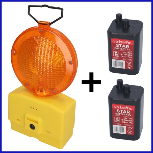 Led baustellenleuchte 2x - +,