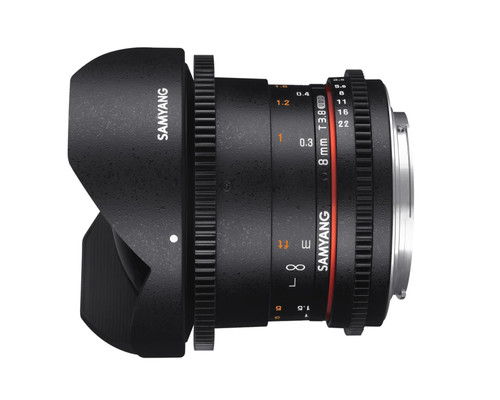Samyang 8mm fisheye - t3.8,