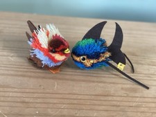 Vintage Steiff  Fisch und Huhn, Küken , fish , Wolle, 2, chick, Knopf, 70er, 70s