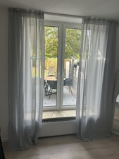 H&M Home , Vorhänge/ Gardinen , 140x245cm , Neu ( Sonstige) , Grau , 4 Verfügbar