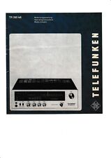 Bedienungsanleitung-Operating Instructions für Telefunken TR 300 