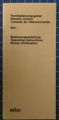 Braun fernbedienungsgeber rc1 - braun,