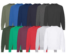 FRUIT OF THE LOOM SWEATSHIRT PULLOVER M L XL XXL SCHWERE QUALITÄT280g/m² RAGLAN