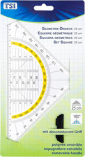 Geodreieck 25cm Transparent