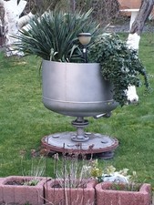 Blumenkübel groß außen Edelstahl Planzgefäß Industrie