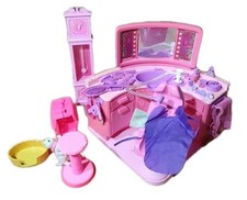 Barbie Schönheitssalon 80er Jahre, Standuhr, Katze Fluffy, Konvolut