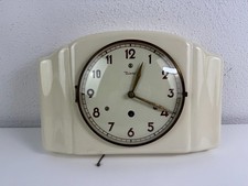 DIEHL Küchenuhr 10089 Wanduhr Pendel mechanisch Aufzug Vintage 40er 50er Keramik