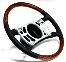 LENKRAD MERCEDES W123 R107 LEDER ZEBRANO HOLZ BIS 1980 21mm Loch