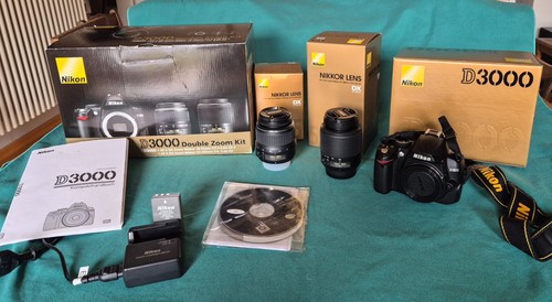 Nikon d3000 double zoom - nikon, kit