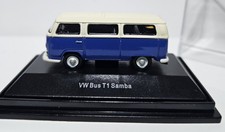 Schuco H0 1:87 Modellauto PKW VW BUS T1 Personenwagen BLAU WEISS mit KUNSTSTOFFV