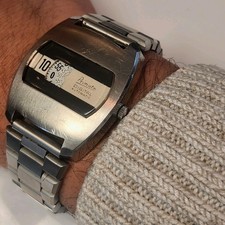 Vintage scheibenuhr automatik