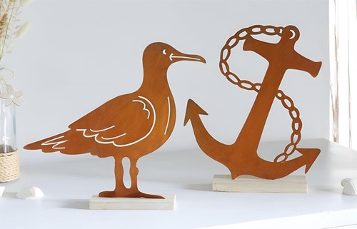 Maritime rost deko figuren - maritime,