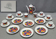 DDR Kaffeeservice Flower Power Blumenmuster 70er CP Colditz Stadtlengsfeld RAR !