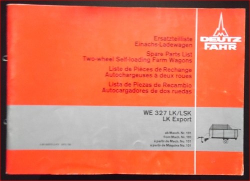 Deutz fahr einachs ladewagen - fahr, einachs-ladewagen