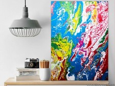 WEISE XXL Acryl BILD Abstrakt