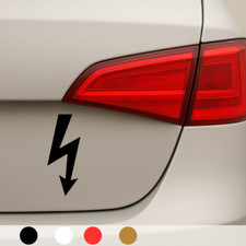 2x Blitz Strom Achtung