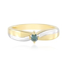 Goldplattierter Silberring mit