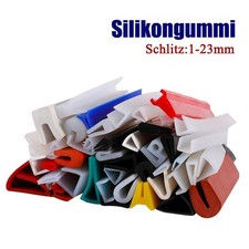 U-förmige Silikon-Dichtung Kantenschutzprofil hitzebeständig für Glas/Metall