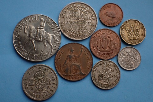 Altes britisches geld crown - geld,,