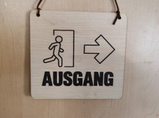 Schild Ausgang  Notausgang