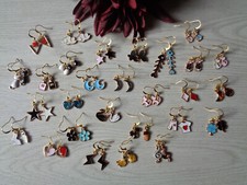 Ohrhaken gold "Emaille"