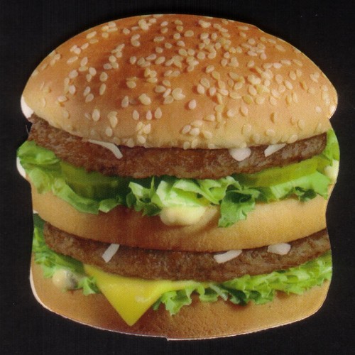 Cutout hamburger double - cutout,