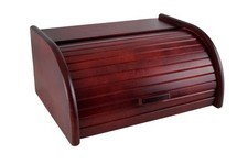 Kleiner Holz Brotkasten Mahagoni 31x26x16 cm – Polnische