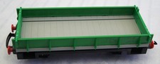 Playmobil Eisenbahn Niederbord Wagen Waggon aus 4017 Grün/Grau