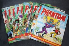 10x Phantom (126-195) - Bastei Verlag DE 1970s - Komplett (Poster, Ausweis u.a.)