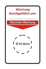 Grundplaketten-Prüfplaketten-