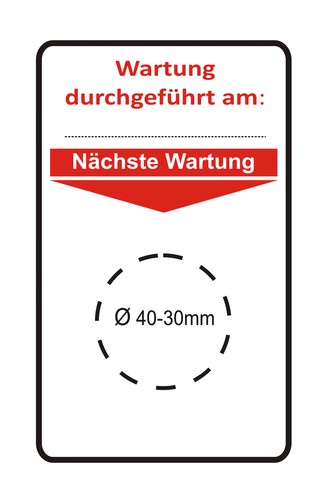 Grundplaketten-Prüfplaketten-
