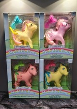 My little Pony G1 35th Jubi Earth Ponys Komplett UK OVP Cherries Jubilee Tootsie