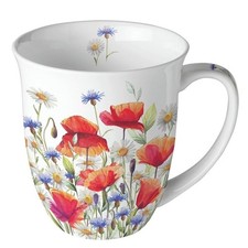 Tasse, Porzellantasse POPPIES